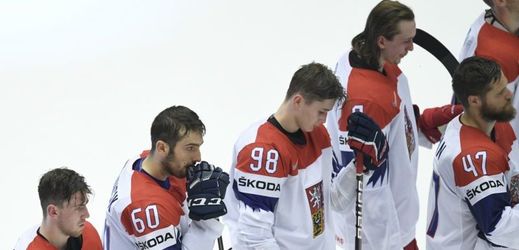 Čeští hokejisté čtvrtfinálové utkání nezvládli.