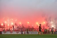 Fanoušci Slavie během finále poháru.