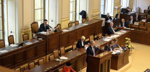 Zasedání Poslanecké sněmovny.