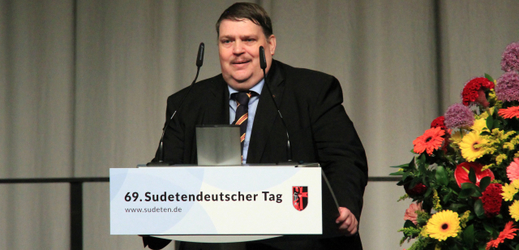 Šéf sudetských Němců Bernd Posselt.