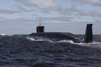 Ruská jaderná ponorka. 