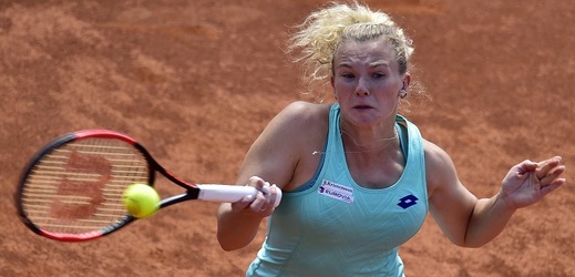Kateřina Siniaková během turnaje v Praze.
