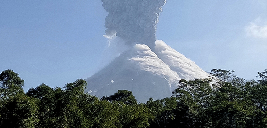 Indonéská sopka Merapi.