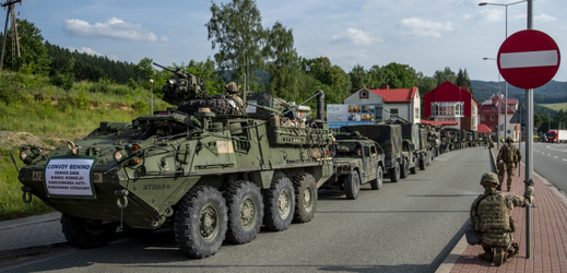 Přesun amerických vojáků přes území České republiky v rámci cvičení Saber Strike 2018.