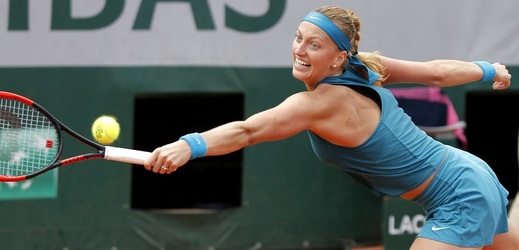 Petra Kvitová v průběhu svého posledního zápasu na Roland Garros.