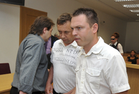 Odsouzení Libor Drábek, František Bačík a Stanislav Pražan.