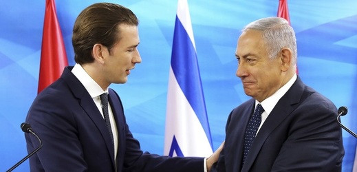Sebastian Kurz (vlevo) a Benjamin Netanjahu.