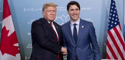 Justin Trudeau (vpravo) a Donald Trump.