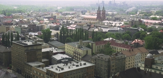 Pohled na město Ostrava.