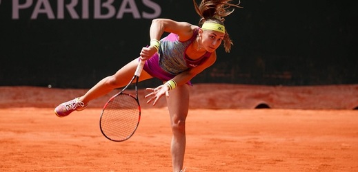 Srbská tenistka Kruničová na nedávném French Open.