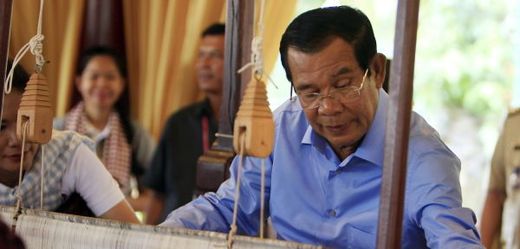 Kambodžský premiér Hun Sen.