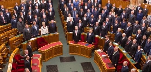 Maďarský parlament. 