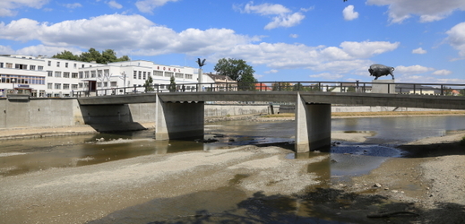 Řeka Bečva, Přerov.