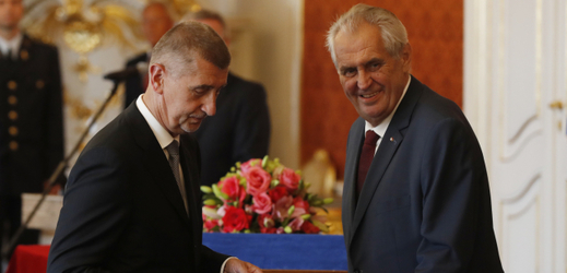 Prezident Miloš Zeman a Andrej Babiš.