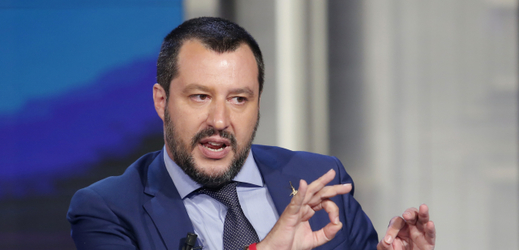 Italský ministr vnitra a vicepremiér Matteo Salvini.