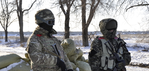 Ukrajinští vojáci. 