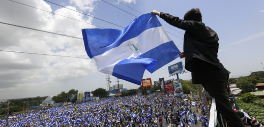 Demonstrace v Nikaragui.