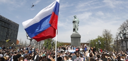 Protesty v Rusku (ilustrační foto).