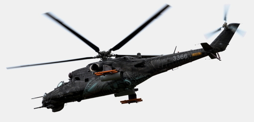 Vrtulník Mi-35. 