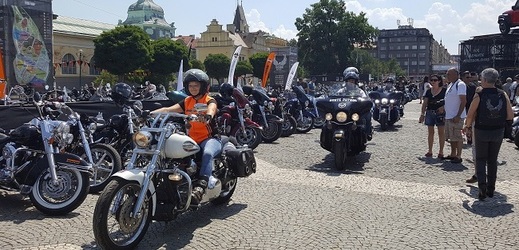 Oslavy 115. výročí značky motocyklů Harley-Davidson, 5. července 2018 na holešovickém Výstavišti v Praze.