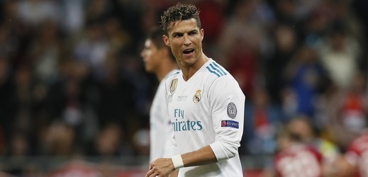 Christiano Ronaldo během finále Ligy mistrů proti Liverpoolu.