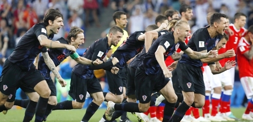 Chorvaté se radují z postupu do semifinále. 