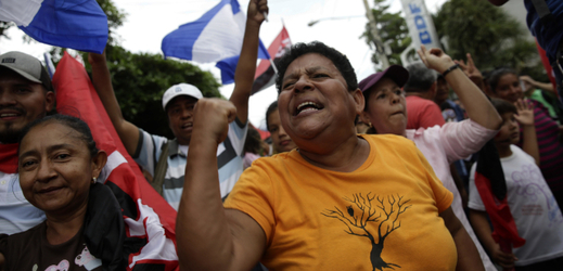 Protesty na jihozápadě Nikaraguy.