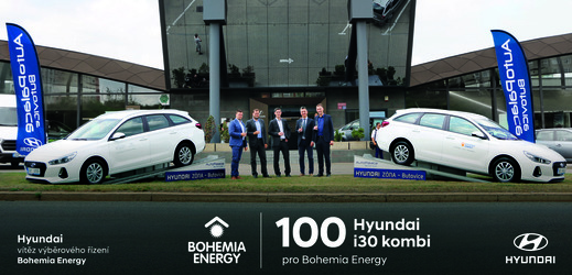Ve výběrovém řízení Bohemia Energy zvítězily vozy Hyundai.