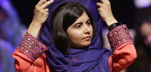 Pákistánská nositelka Nobelovy ceny za mír Malala Júsufzaiová.