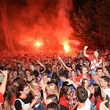 Fanoušci chorvatské reprezentace slavili celou noc postup do finále MS.