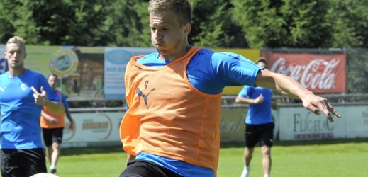 Plzeňský fotbalista Jan Kopic. 