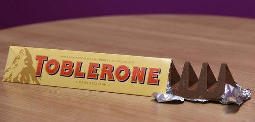 Oblíbená čokoládová tyčinka Toblerone.