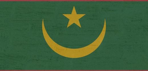 Vlajka Mauritánie.