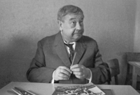 Herec a malíř Josef Hlinomaz.