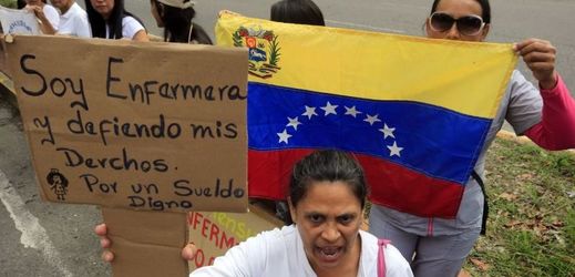 Protesty ve Venezuele. 