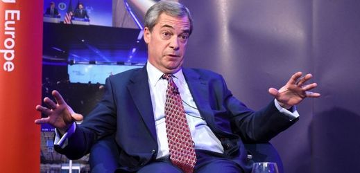 Bývalý vůdce Strany nezávislosti Spojeného království (UKIP) Nigel Farage.