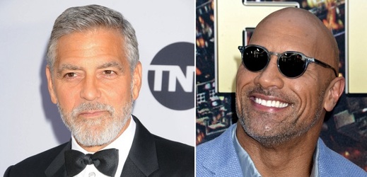George Clooney a Dwayne Johnson.