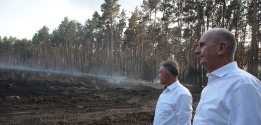 Braniborsko je v posledních dnech středem lesních požárů.