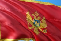 Vlajka Černé Hory.
