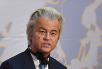Předseda nizozemské Strany pro svobodu Geert Wilders. 