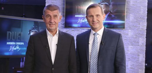 Zleva Andrej Babiš a Jaromír Soukup. 