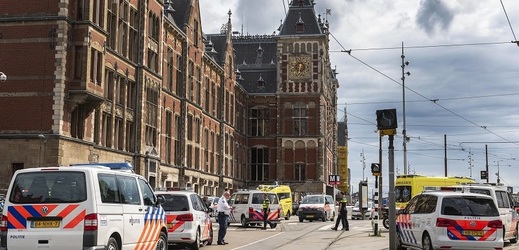 Hlavní nádraží v nizozemském Amsterdamu.