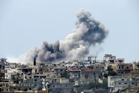 Letecký útok v Sýrii (ilustrační foto).