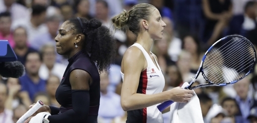 Karolína Plíšková proti Sereně Williams na US Open v roce 2016.
