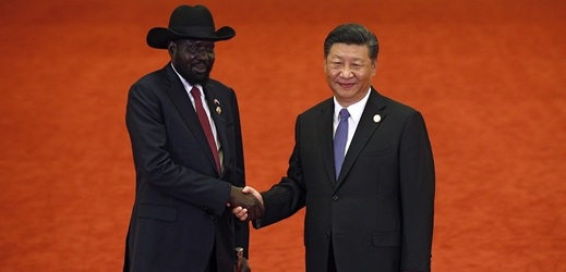 Čínský prezident Si Ťin-pching (vpravo) chce přesvědčit čínské firmy, aby více investovaly do Afriky.