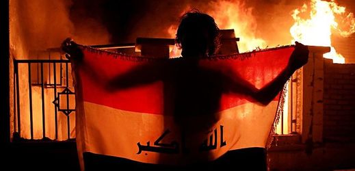 Sociální nepokoje v irácké Basře.