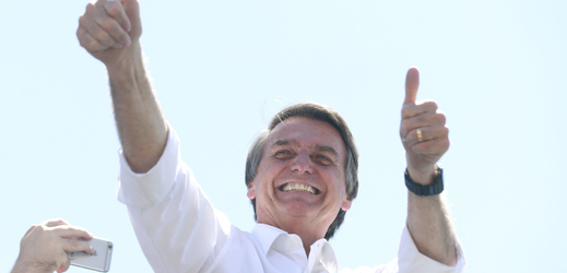 Brazilský prezidentský kandidát Jair Bolsonaro.
