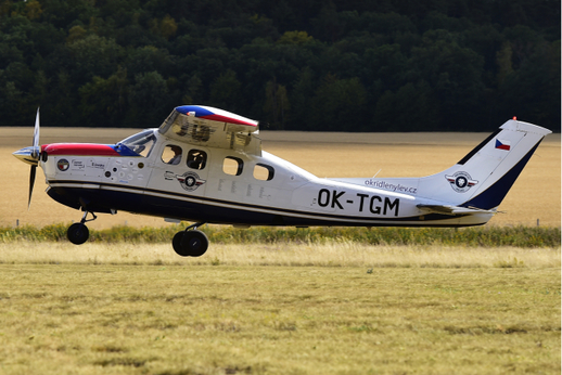 Letadlo Cessna 210, se kterým Kramařík obletěl svět.