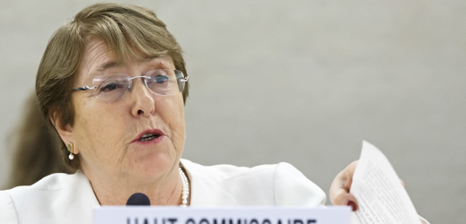 Vysoká komisařka OSN pro lidská práva Michelle Bacheletová.