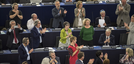 Členové Evropského parlamentu. 